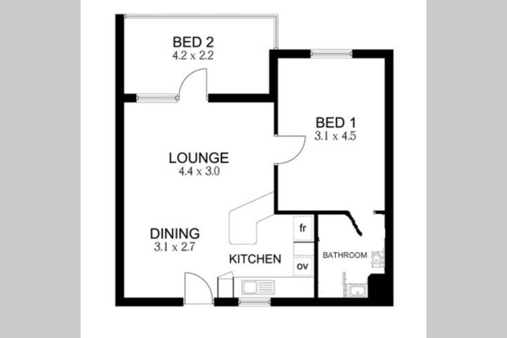 B9 Crawley 1 Brm & Sleepout Near Uwa Apartment *